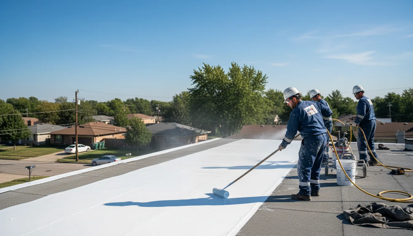 Commercial roof coating in Peach Orchard, AR near me